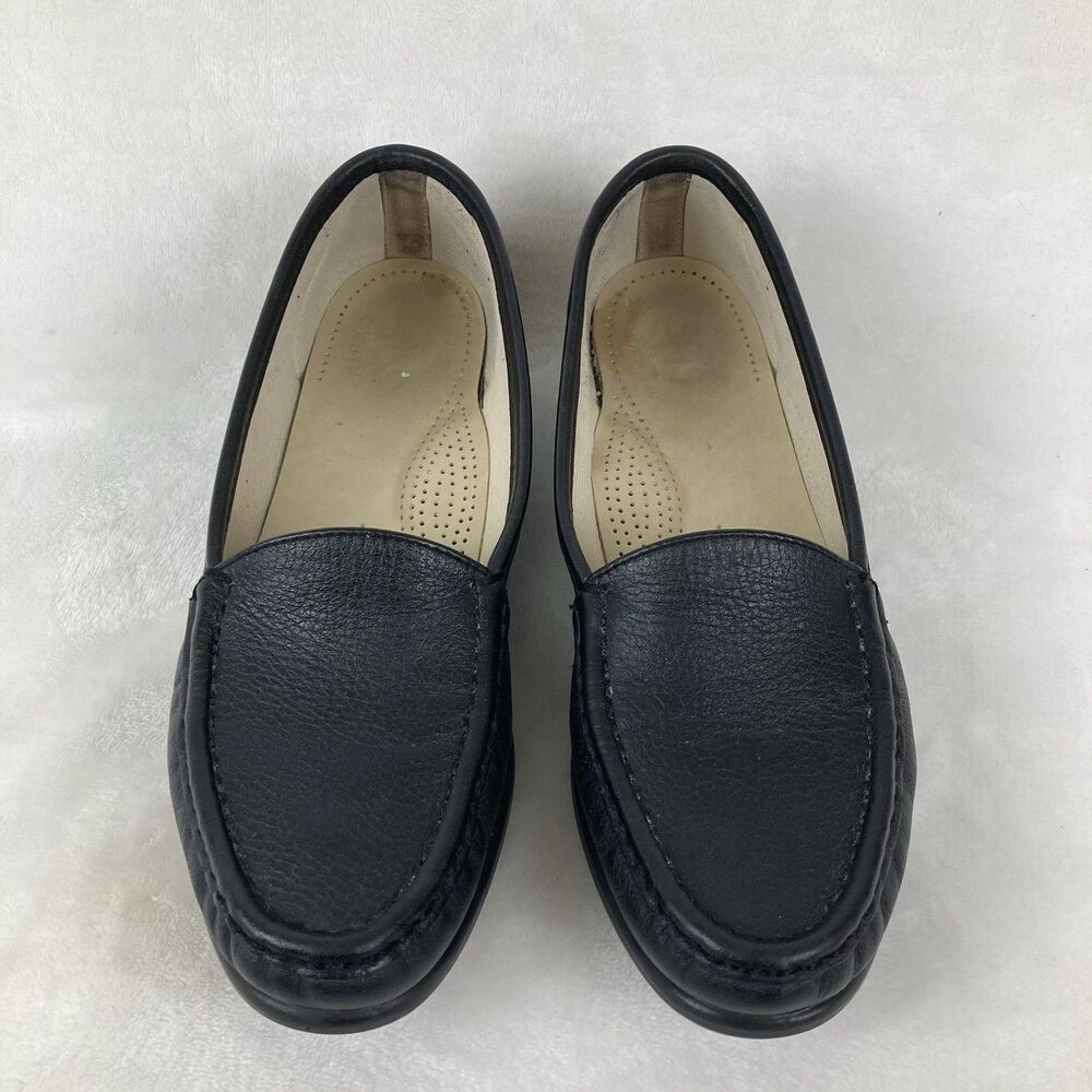 SAS Tripad Comfort Loafer Women’s 7.5 N Black Leather Pebbled Slip On Shoe - Picture 9 of 11